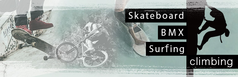 スケートボード、BMX、サーフィン、クライミング表彰商品